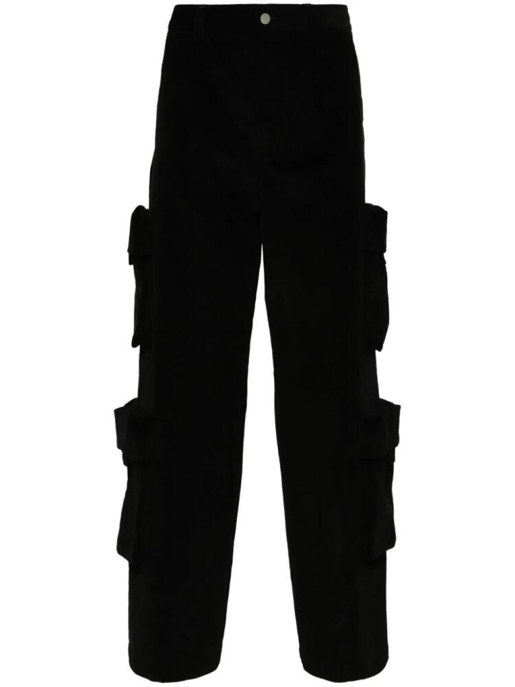 AMIRI mid-rise corduroy cargo trousers - Black Cover