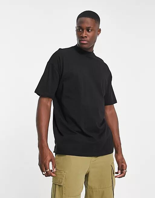 New Look oversized turtle neck t-shirt in black Cover