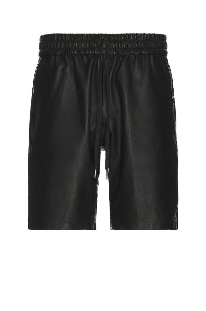 JOHN ELLIOTT Leather LA Shorts in Black Cover