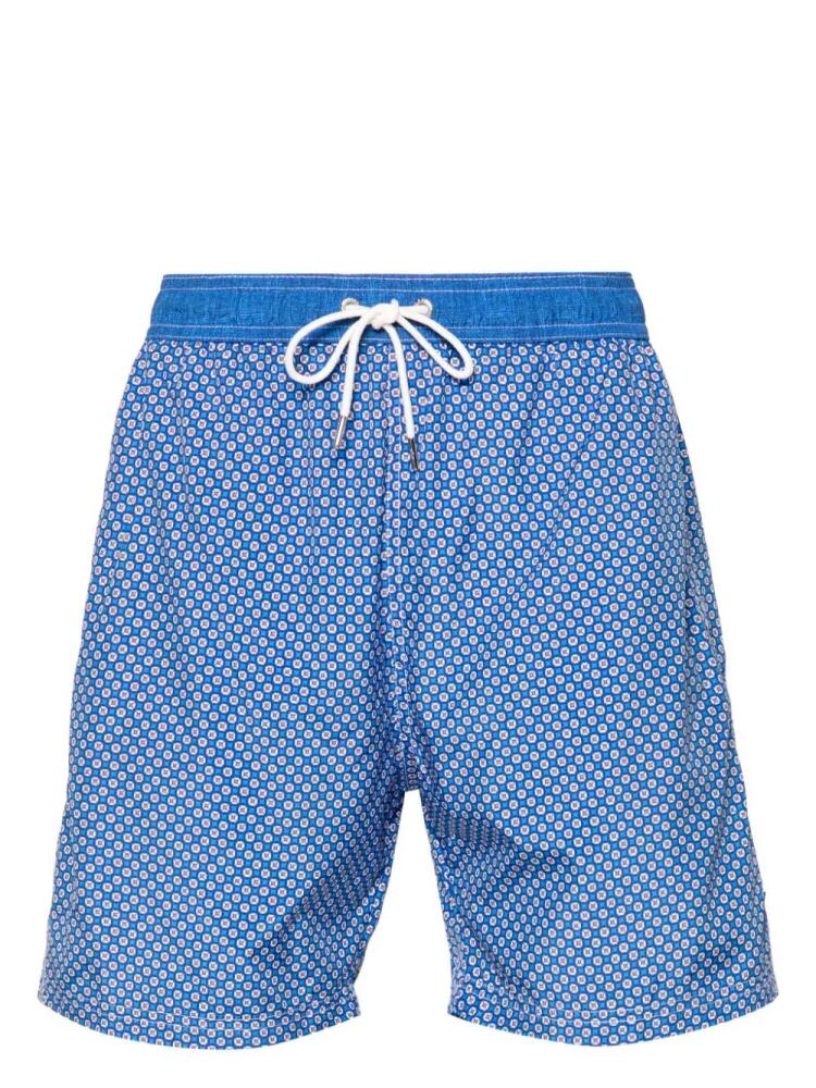 Paul & Shark geometric-print swim shorts - Blue Cover