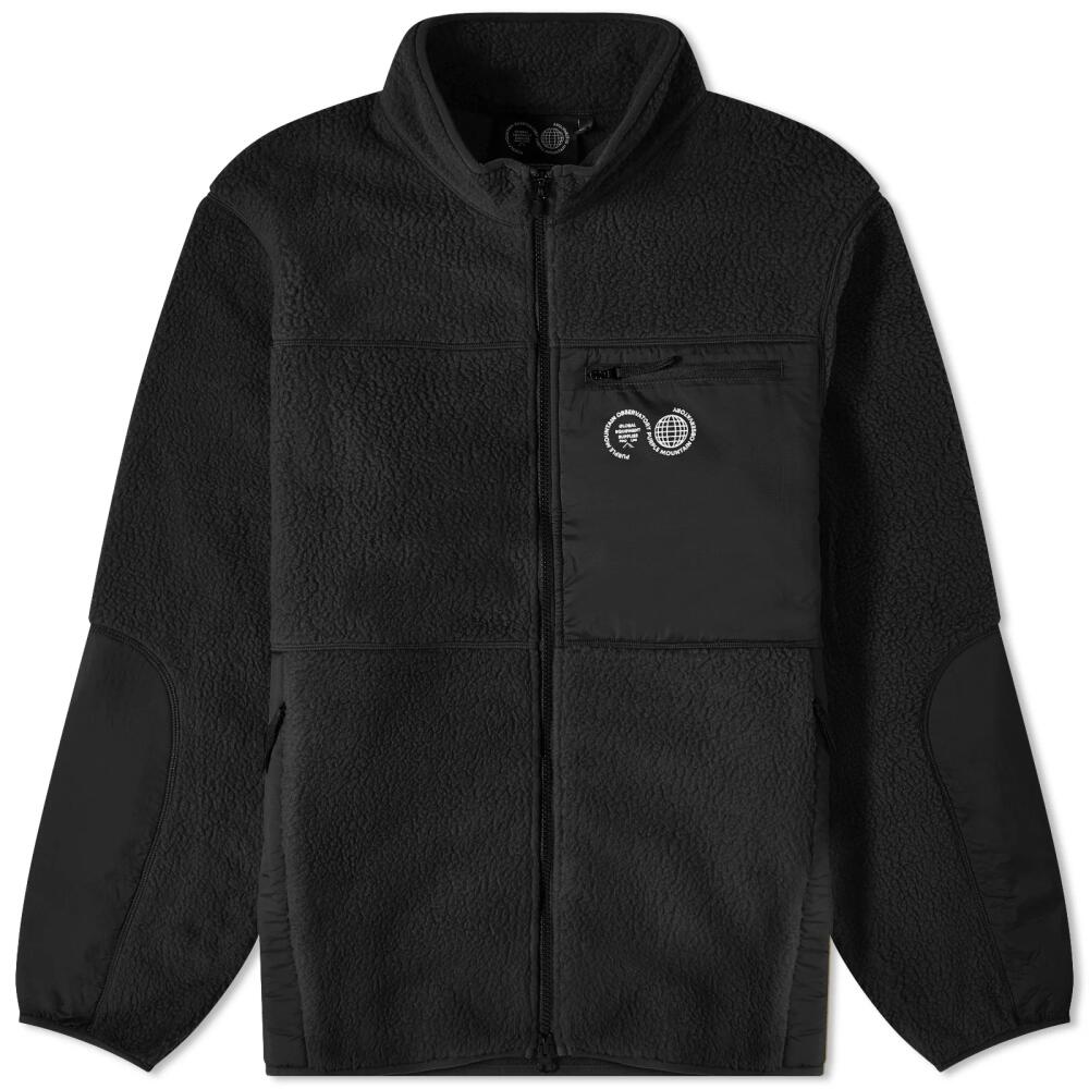 Purple Mountain Observatory Men's Borg Zip Fleece Jacket in Black Cover