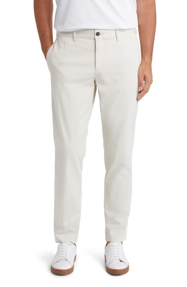 Nordstrom Heron Taper Leg Twill Chino Pants in Grey Moonbeam Cover