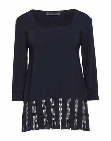 D. exterior Woman Sweater Midnight blue Viscose, Polyester Cover