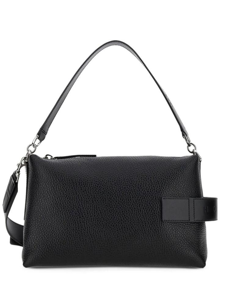 Hogan Script Bauletto leather shoulder bag - Black Cover