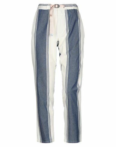 White Sand Woman Pants White Cotton, Elastane Cover