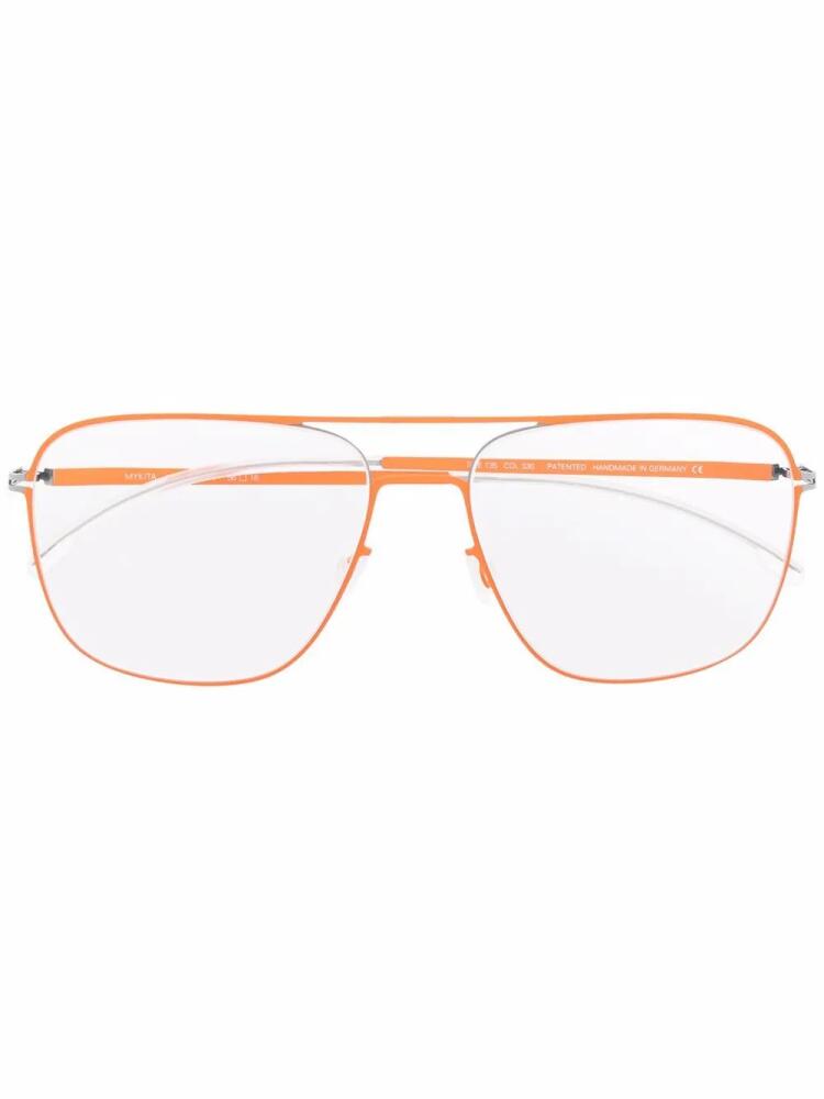 Mykita Steen square-frame glasses - Orange Cover