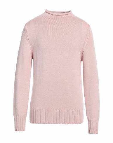 Capsule Knit Man Turtleneck Light pink Merino Wool Cover