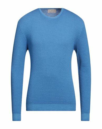 7.1 Settepuntouno Man Sweater Azure Merino Wool Cover