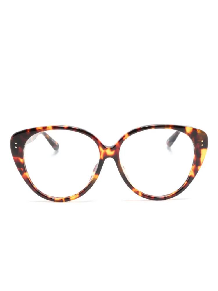 Linda Farrow Katia round-frame glasses - Brown Cover