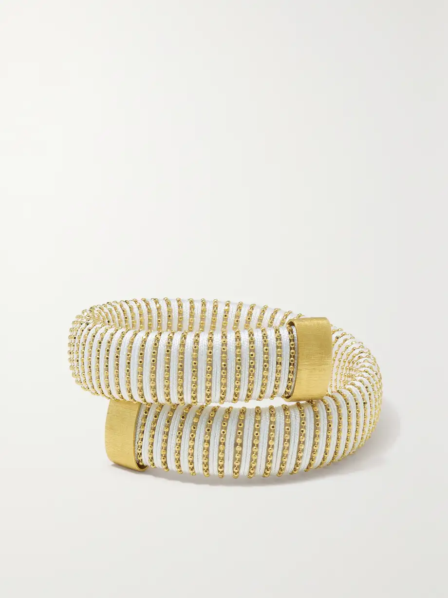 Carolina Bucci - Caro Gold-plated And Cotton Bracelet - One size Cover