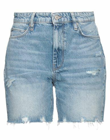 Guess Woman Denim shorts Blue Cotton Cover