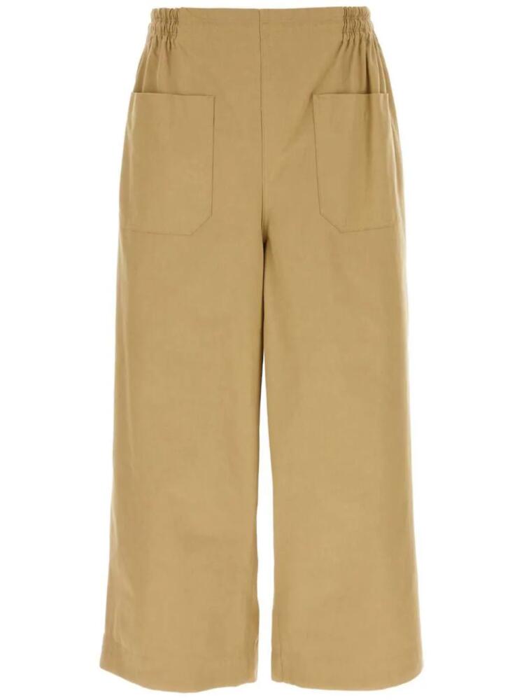 Hed Mayner cotton wide-leg trousers - Neutrals Cover