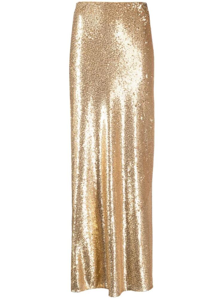 Patrizia Pepe sequin maxi skirt - Gold Cover