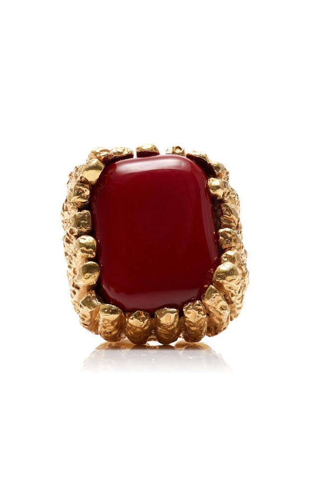 Paola Sighinolfi - Bosco 18K Gold-Plated Ring - Red - Gifts For Her Cover