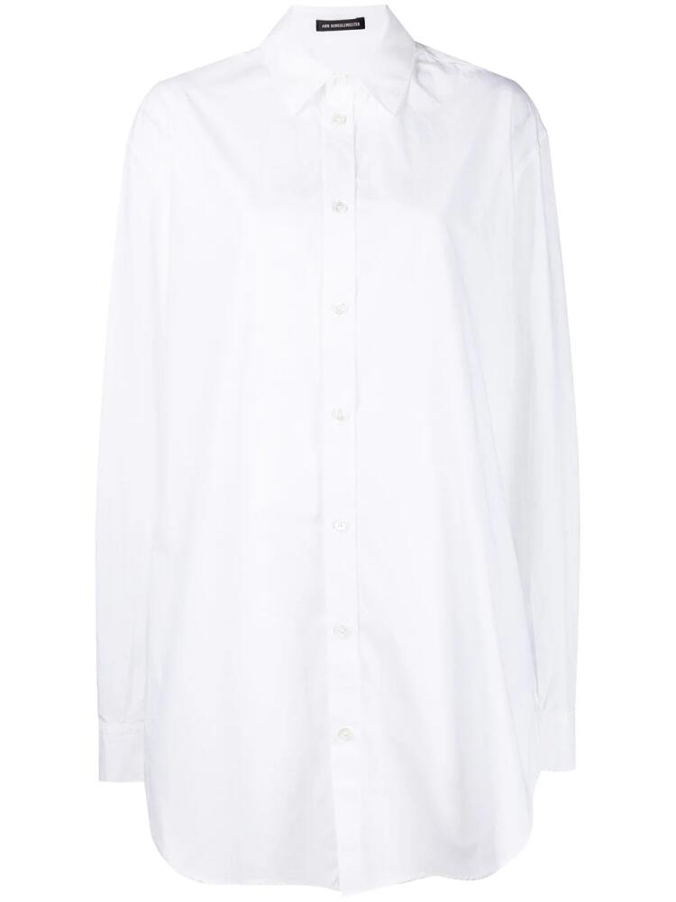 Ann Demeulemeester extra-length long-sleeved shirt - White Cover