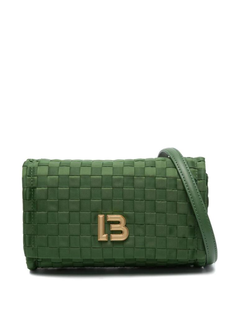 Bimba y Lola logo-plaque plaited crossbody bag - Green Cover