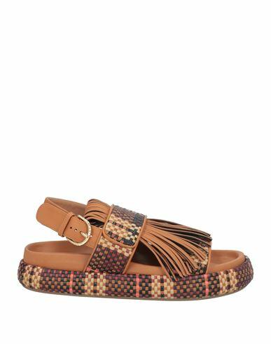 Ulla Johnson Woman Sandals Tan Leather Cover