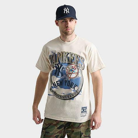 Mitchell And Ness Men's Mitchell & Ness New York Yankees MLB Crown Jewels Graphic T-Shirt Cover