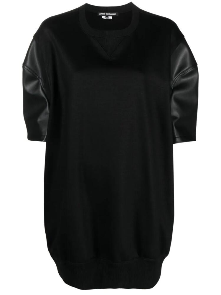 Junya Watanabe crew neck puff-sleeved T-shirt - Black Cover