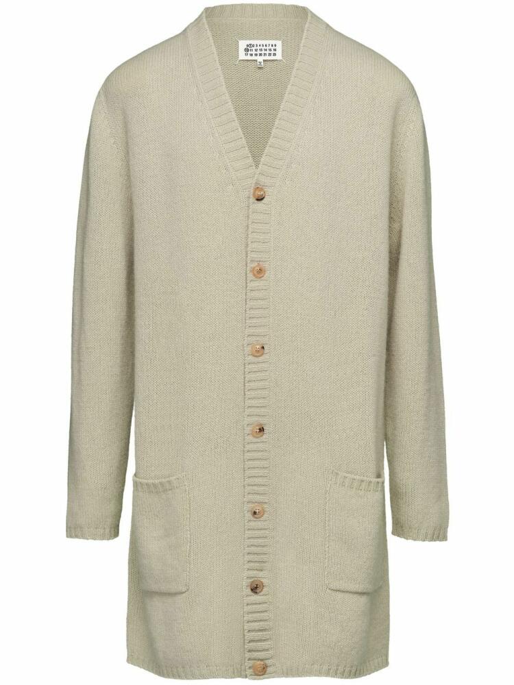 Maison Margiela V-neck wool cardigan - Grey Cover