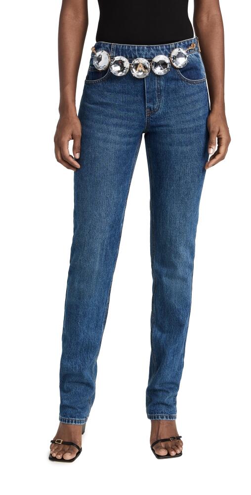 Area Jumbo Crystal Jeans Medium Wash Cover