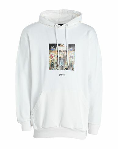 Throwback. Man Sweatshirt White Cotton Cover