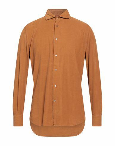 Glanshirt Man Shirt Tan Size 16 ½ Cotton Cover