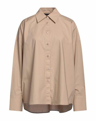 Federica Tosi Woman Shirt Sand Cotton, Elastane Cover