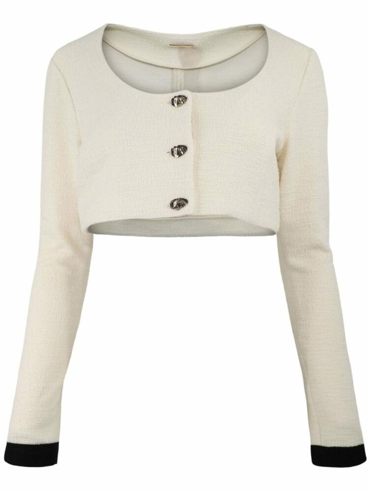 Alexis Vernazza button-up cropped cardigan - Neutrals Cover