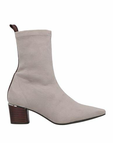 Pedro Miralles Woman Ankle boots Light grey Textile fibers Cover