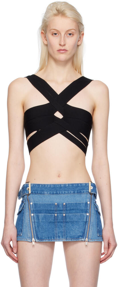 Dion Lee Black Harness Bralette Cover