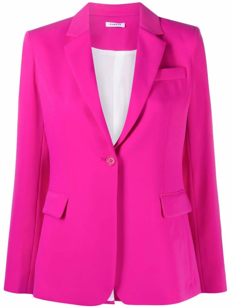 P.A.R.O.S.H. single-breasted tailored blazer - Pink Cover