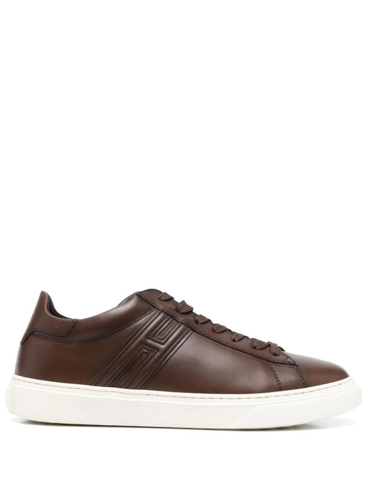 Hogan lace-up low-top sneakers - Brown Cover