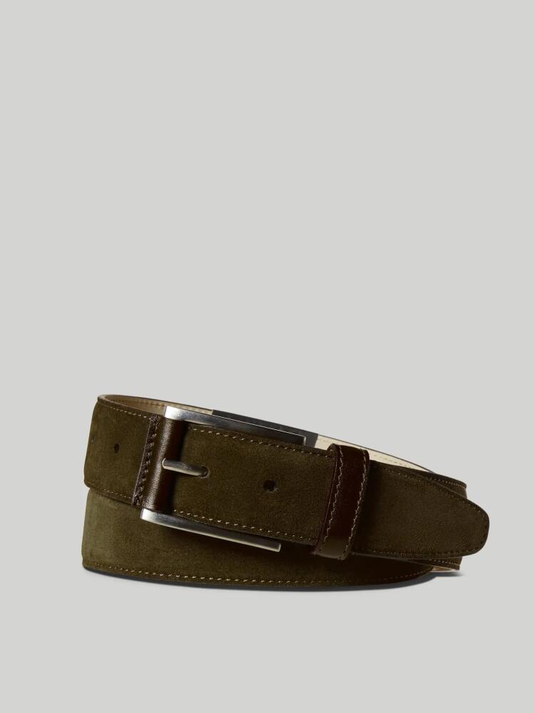 Robert Talbott Suede Lewis Belt in Green Cover