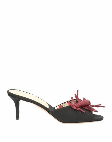 Charlotte Olympia Woman Sandals Black Textile fibers Cover