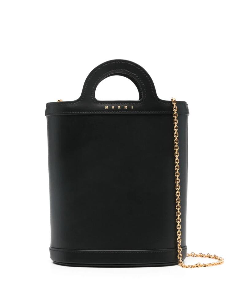 Marni Tropicalia leather bucket bag - Black Cover