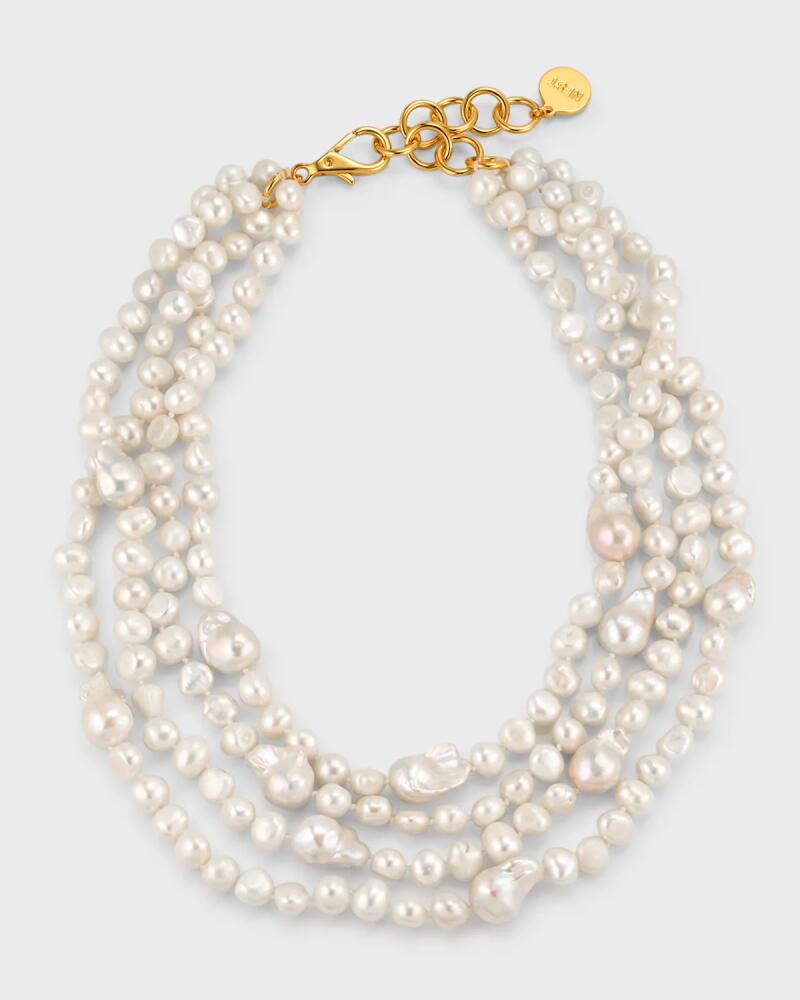 NEST Jewelry Baroque Pearl Multi-Strand Statement Necklace Cover