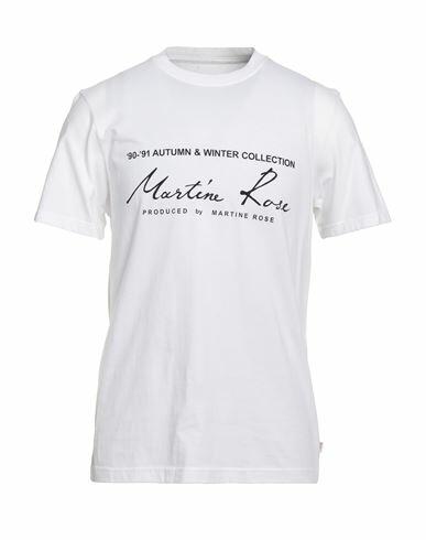 Martine Rose Man T-shirt White Cotton Cover