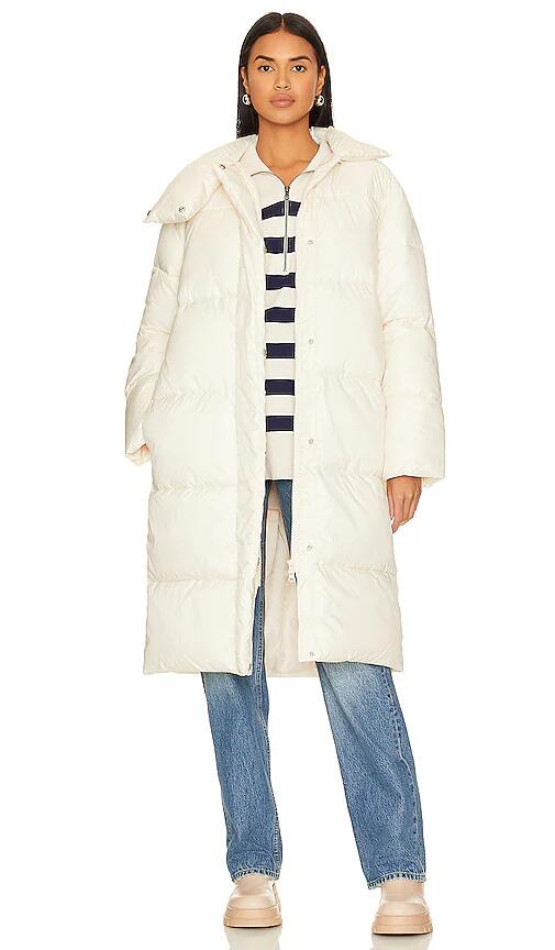 L'Academie Marlon Puffer Coat in Ivory Cover