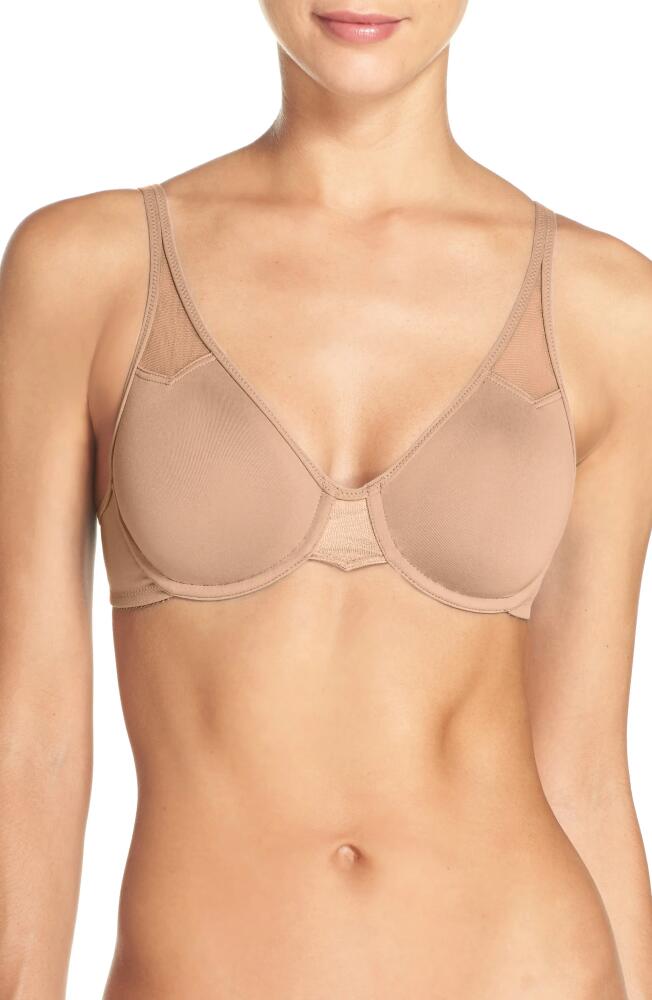 Wacoal Seamless Underwire Bra in Toast Cover