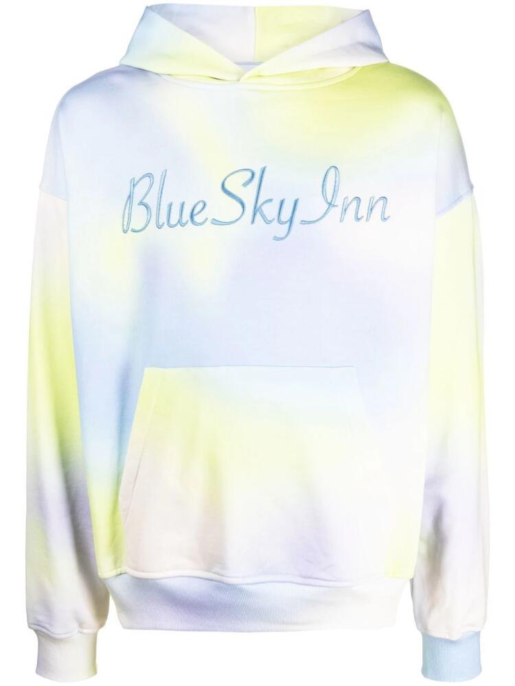 BLUE SKY INN logo-embroidered tie dye hoodie Cover