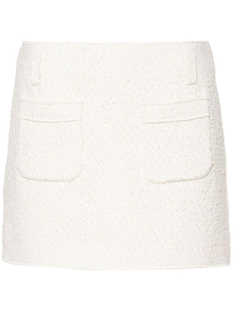 Philosophy Di Lorenzo Serafini patch-pocket tweed miniskirt - White Cover