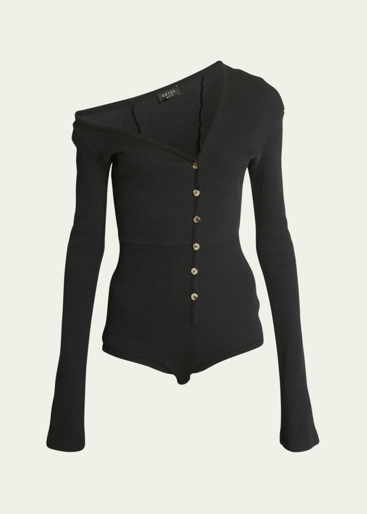 A.W.A.K.E. MODE Asymmetric Long-Sleeve Bodysuit Cover