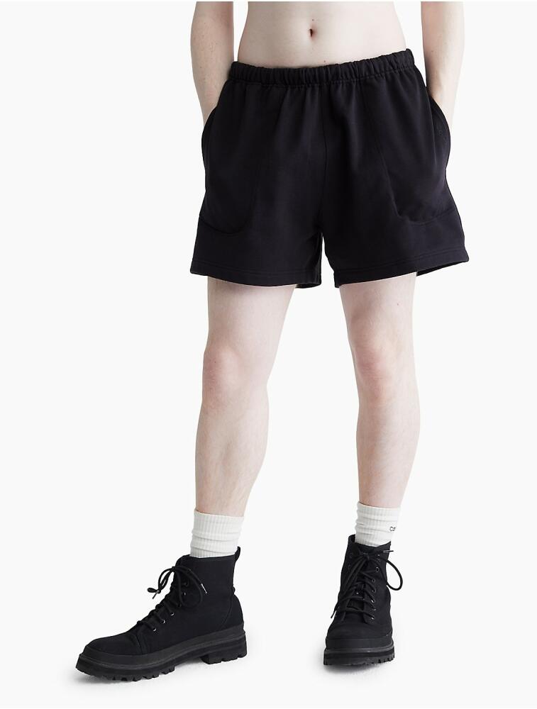 Calvin Klein Men's Standards Fleece Shorts - Black Cover