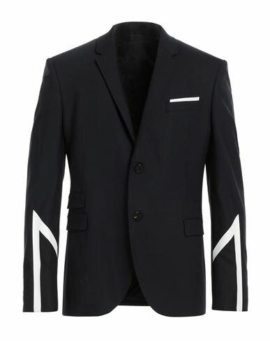 Neil Barrett Man Blazer Midnight blue Polyester, Virgin Wool, Elastane Cover