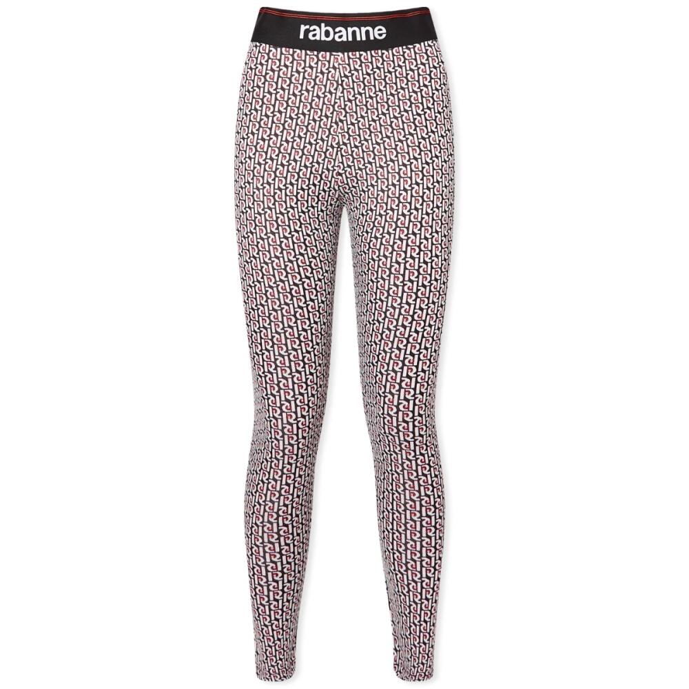 Paco Rabanne Women's All Over Logo Leggings in Monogram Noir Cover