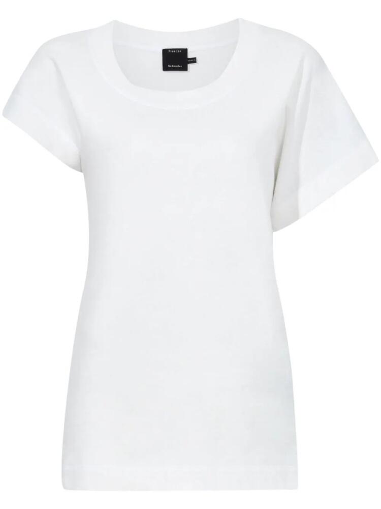 Proenza Schouler asymmetric crew-neck T-shirt - White Cover