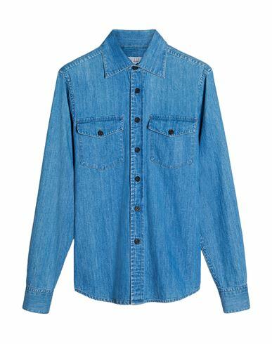 Dunhill Man Denim shirt Blue Cotton Cover