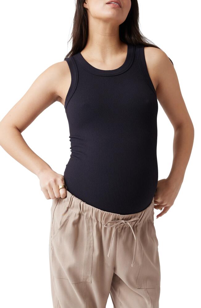 Ingrid & Isabel® Seamless Rib Maternity Tank in Black Cover