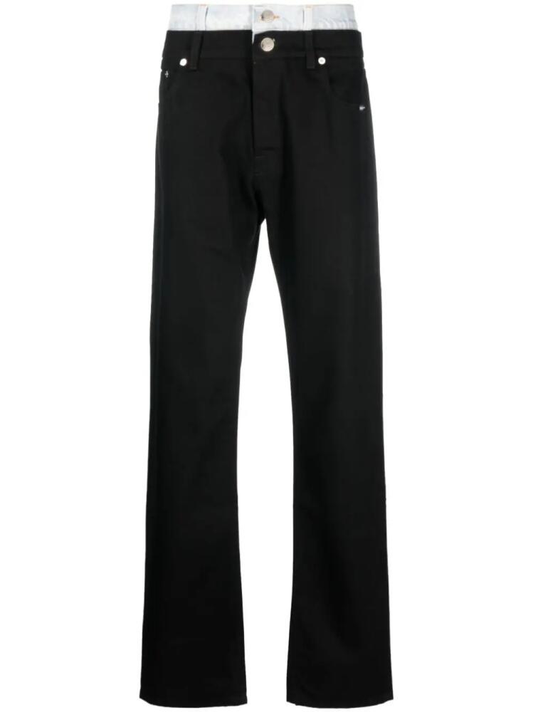 VTMNTS double-layer straight-leg jeans - Black Cover